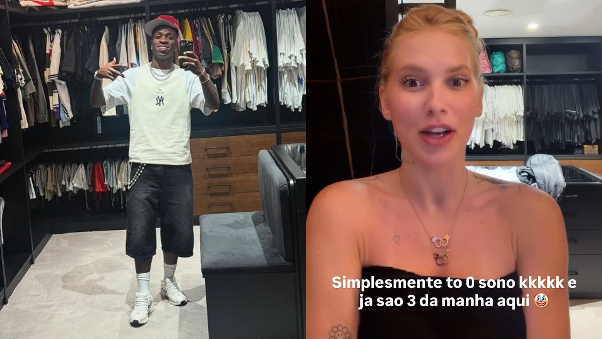 Virginia Fonseca grava vídeo no closet de Vini Jr. e gera rumores de reconciliação