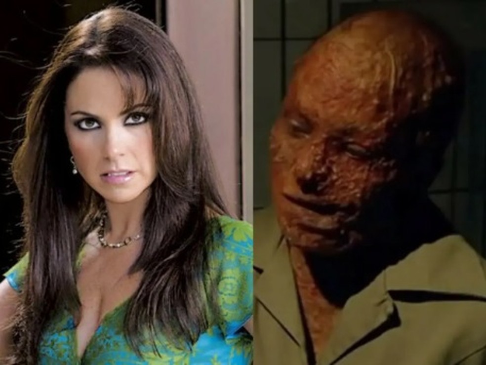 O triste fim de Barbara Greco (Lucero) em Amanhã É Para Sempre — Foto: Reprodução