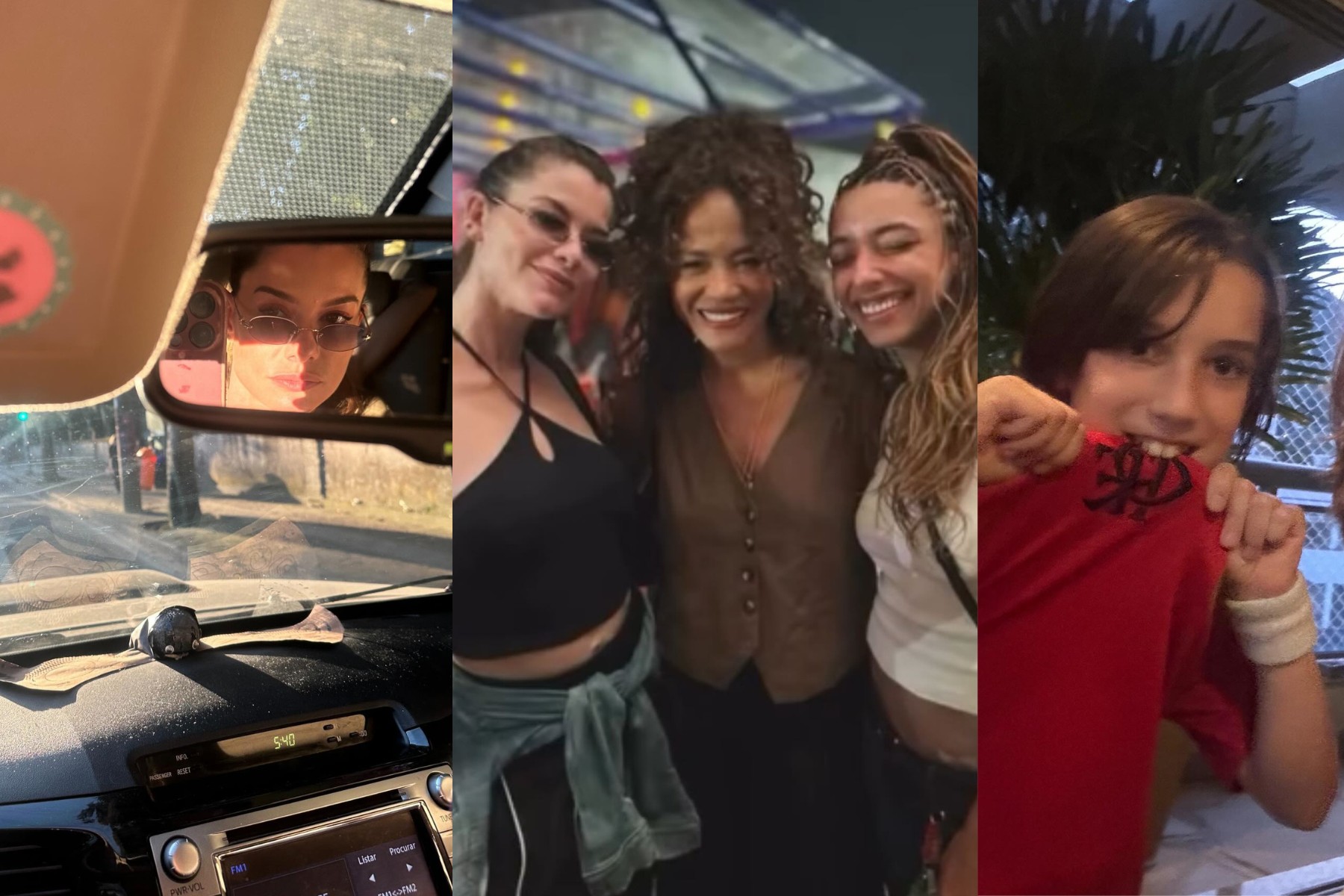 Alinne Moraes compartilha cliques raros com o filho