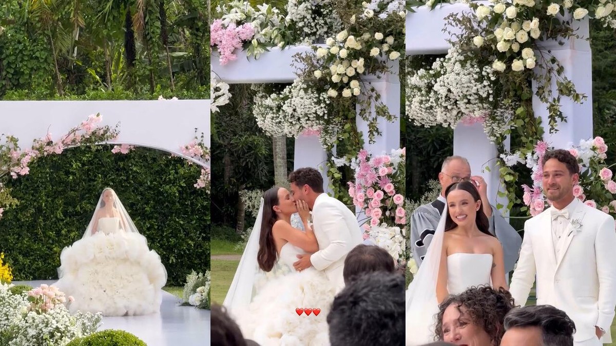 Andr Luiz Frambach Chora Com Entrada De Larissa Manoela Em Casamento