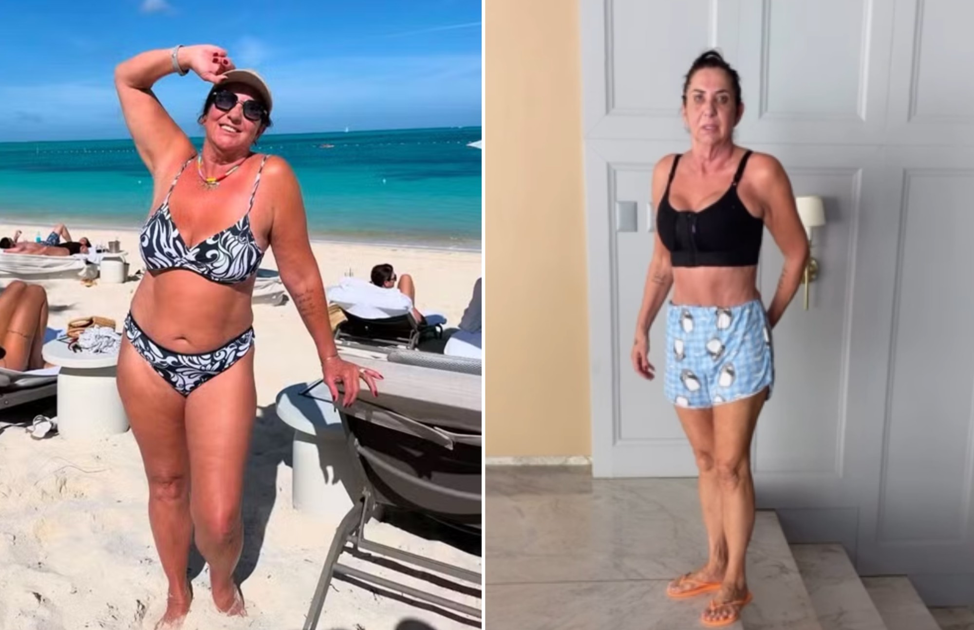 Virginia Fonseca leva um susto ao ver a mãe de shortinho e baby look: 'Mocinha!'