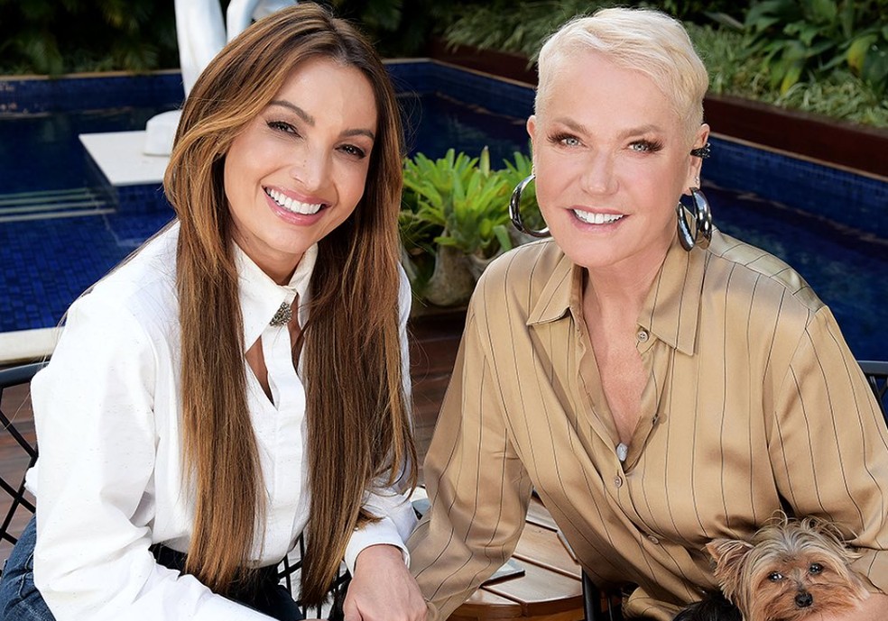 Xuxa e Patrícia Poeta bateram um papo exclusivo para o Encontro — Foto: @bladmeneghel