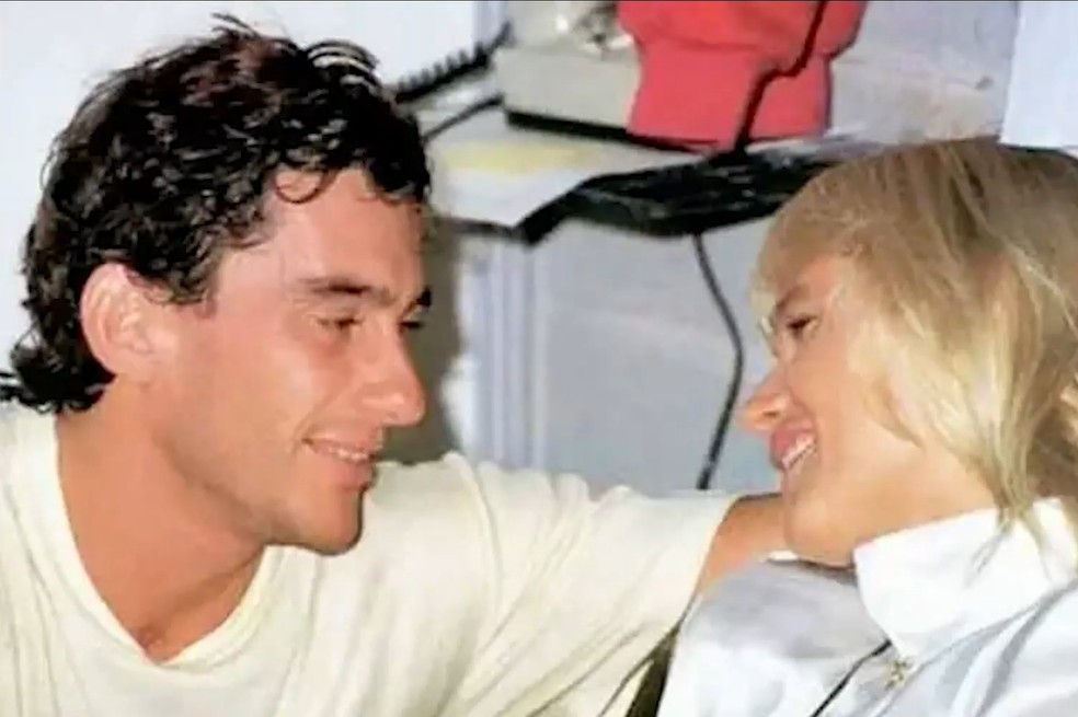 Ayrton Senna e Xuxa — Foto: Globo/Divulgação