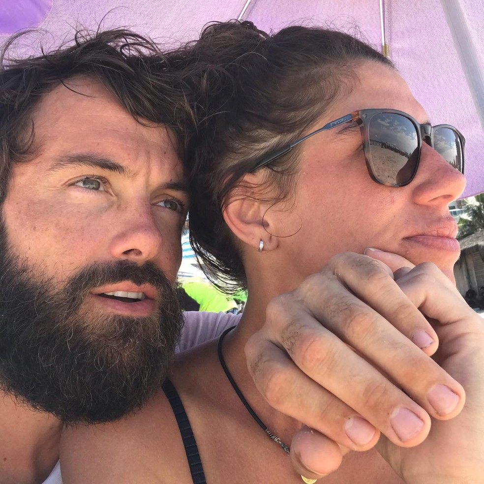 Primeira foto de Kayky Brito com Tamara Dalcanale — Foto: Instagram