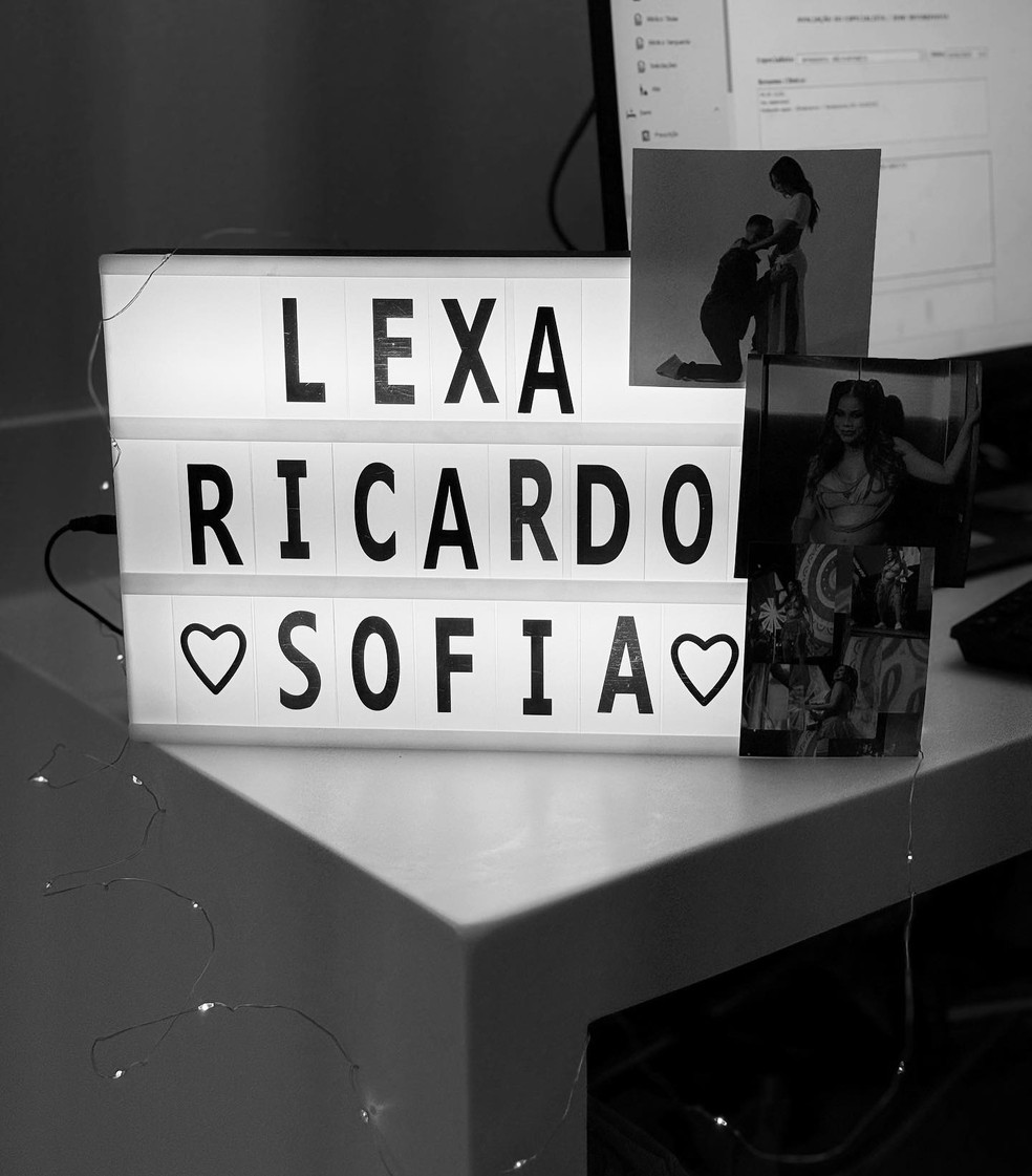 Lexa faz post em homenagem à Sofia, filha que esperava com Ricardo Vianna — Foto: Instagram
