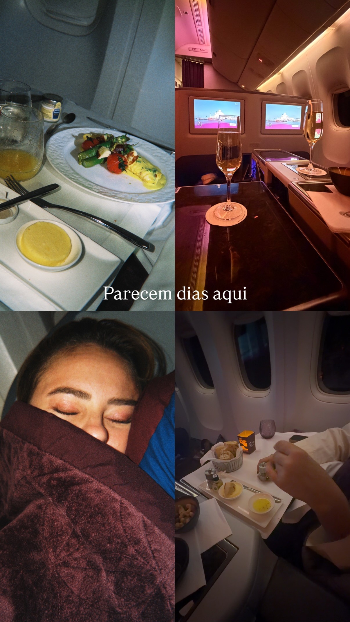 Após 31 horas de viagem, Paolla Oliveira chega à China