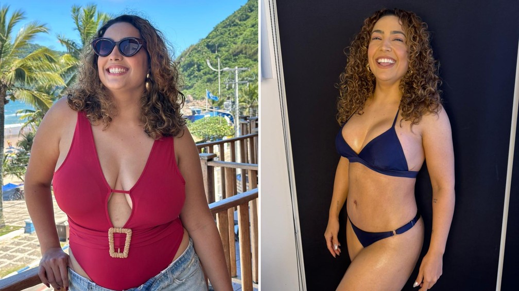 Camila Moura perdeu 40kg e passou do manequim 48 para o 38 — Foto: Divulgação