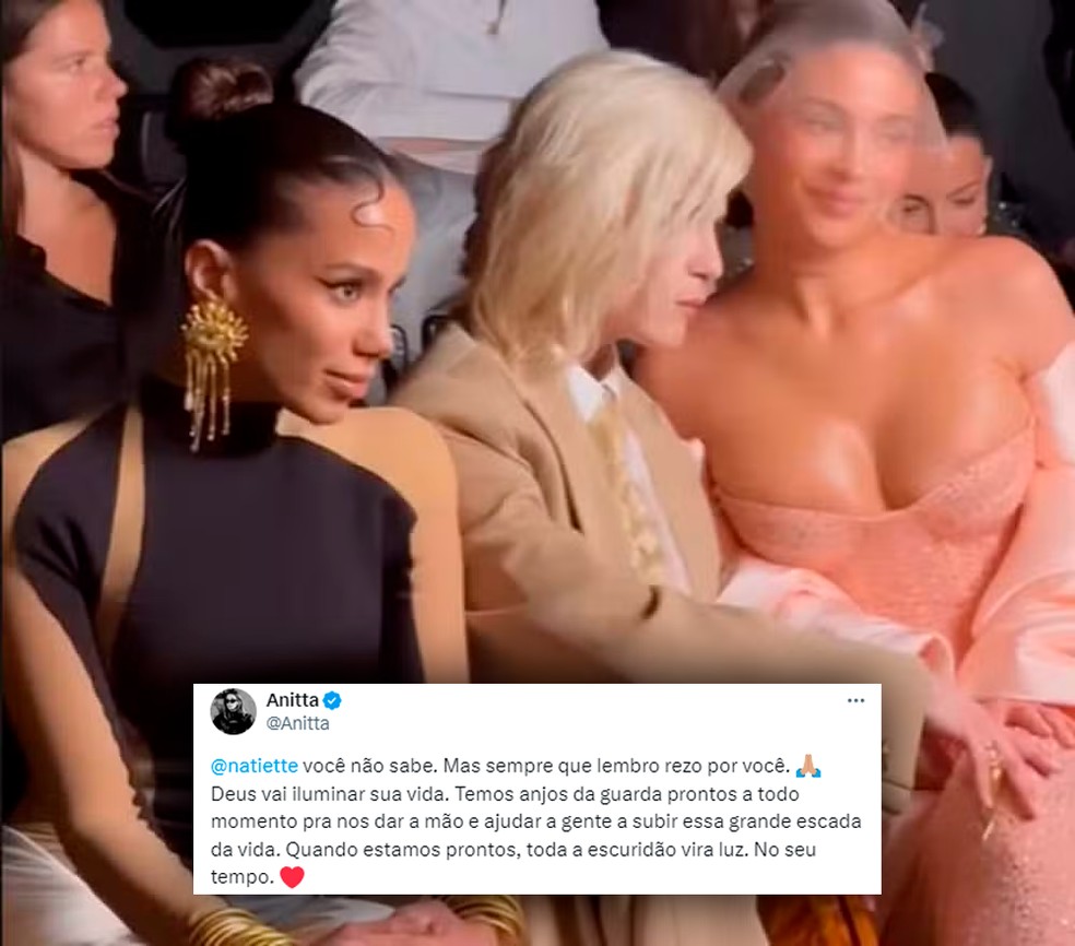 Anitta revela reação após sofrer ataques de hater: 'Rezo por você' — Foto: Reprodução/Internet