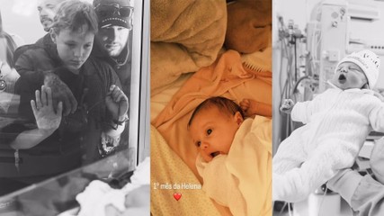 Neymar celebra 1 mês de Helena com foto da bebê em rede social
