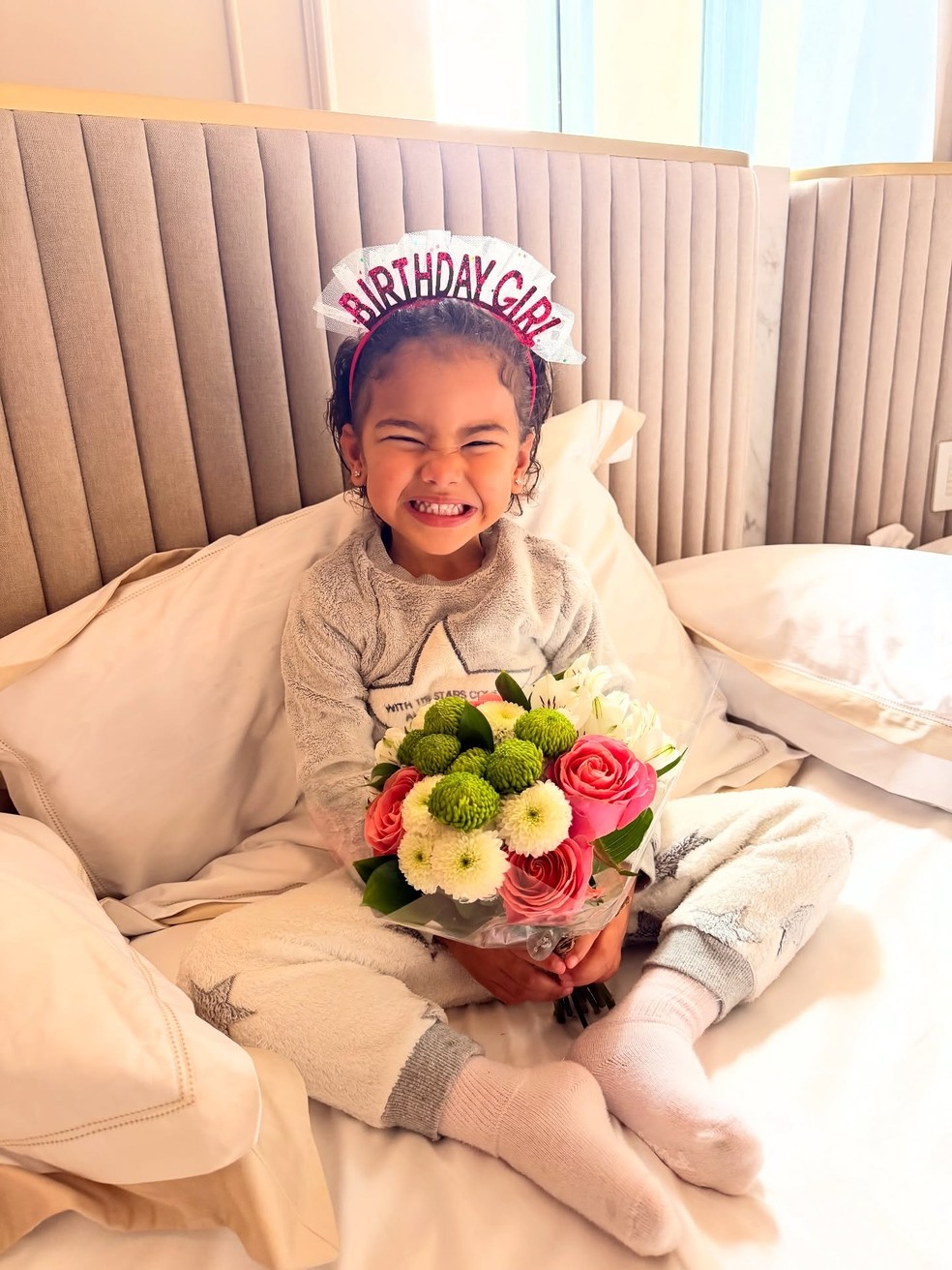 Bruna Biancardi faz surpresa para Mavie no aniversário de 3 anos da primogênita — Foto: Instagram