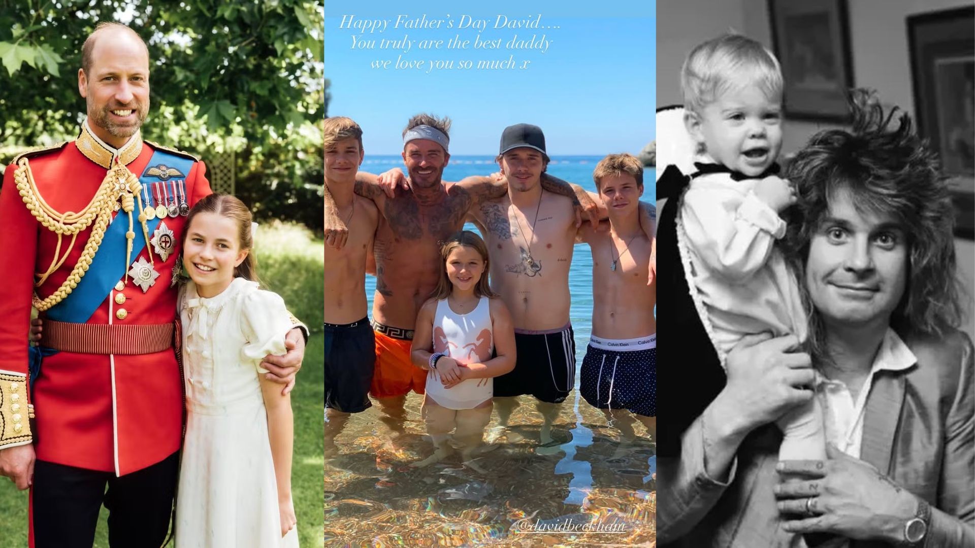 De Victoria Beckham a Príncipe William, famosos celebram Dia dos Pais dos Estados Unidos
