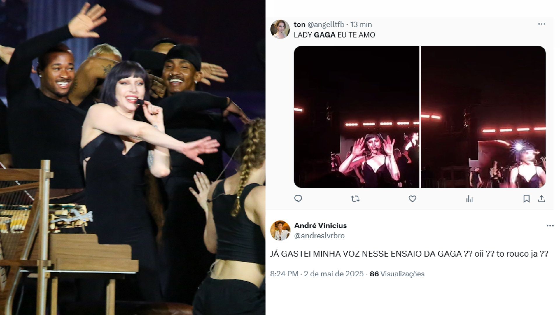 Lady Gaga no Rio: internautas reagem ao ensaio um dia antes do show
