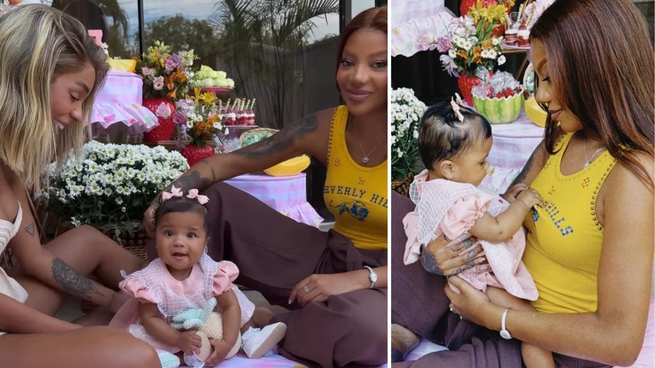 Brunna Gonçalves mostra decoração do mêsversário de Zuri, sua filha com Ludmilla