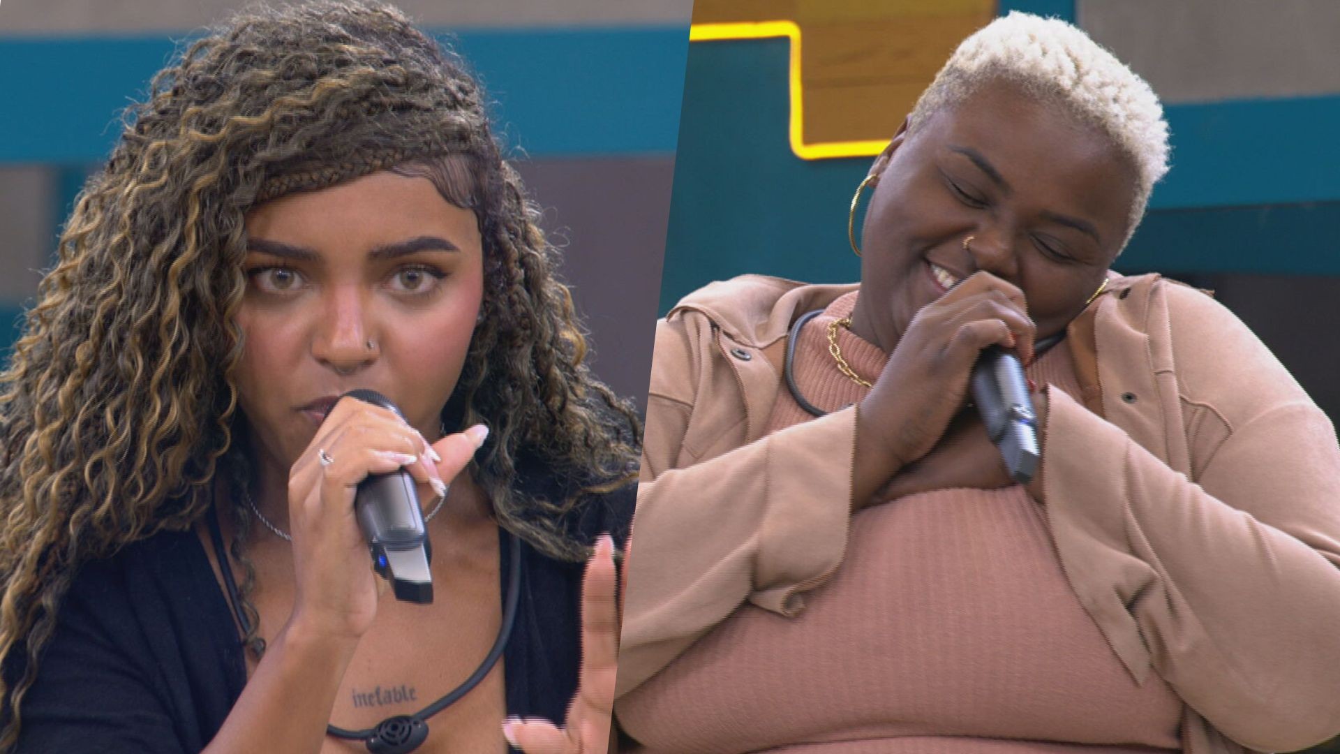 Camille Vitoria e Thainá Gonçalves ensaiam para o quarto Duelo do Estrela da Casa