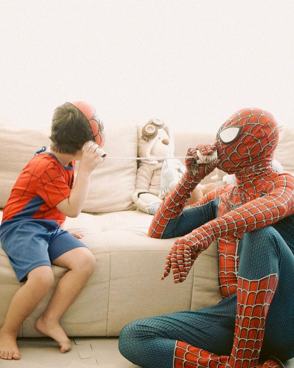 Filho de Sthefany Brito, Enrico se diverte em festa de mesversário do irmão, Vicenzo — Foto: Reprodução/Instagram