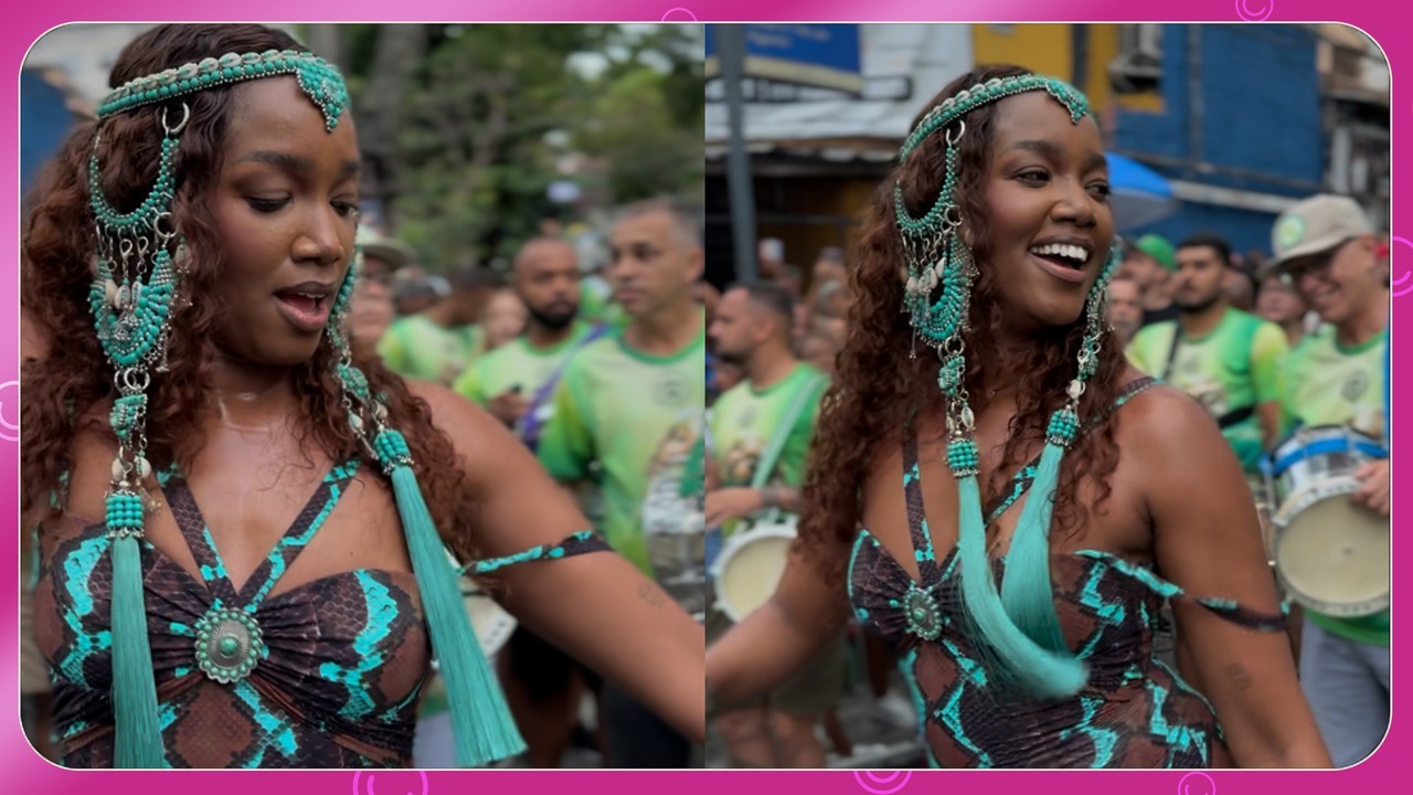 IZA exibe samba no pé em ensaio de rua da Imperatriz Leopoldinense