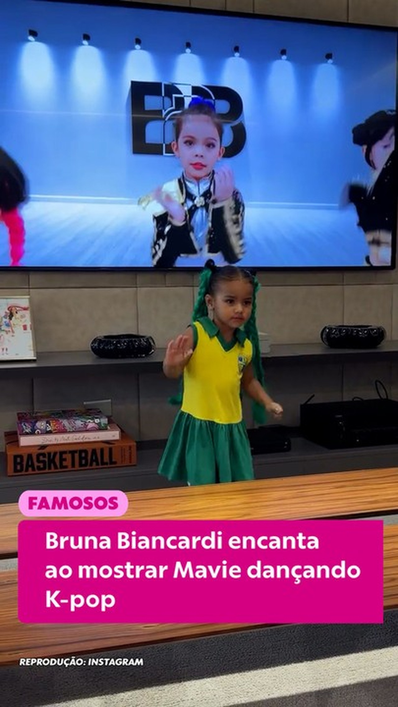 Bruna Biancardi encanta ao mostrar Mavie dançando K-Pop