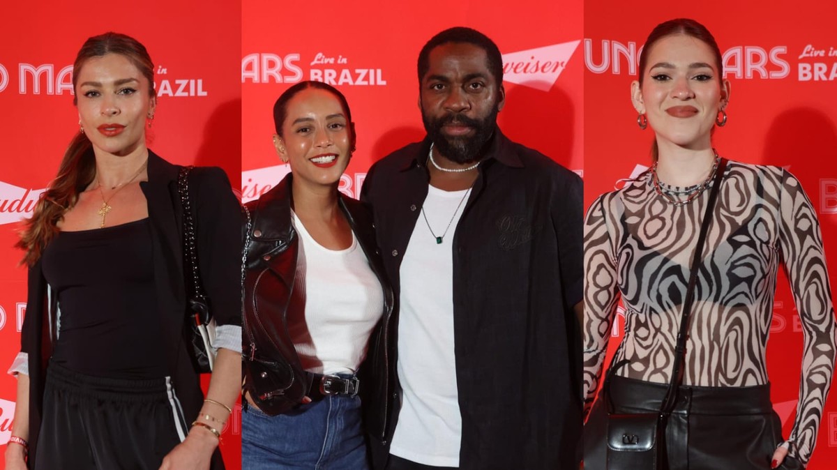 Famosos vão ao segundo show de Bruno Mars no Rio TV & Famosos gshow