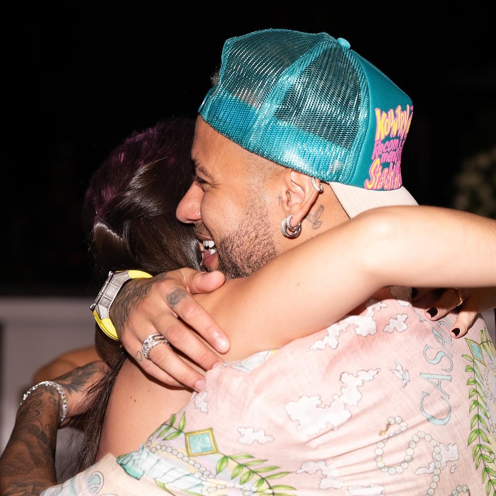 Bruna Biancardi e Neymar escolhem madrinha para segunda filha do casal  Foto: Reproduo/Instagram