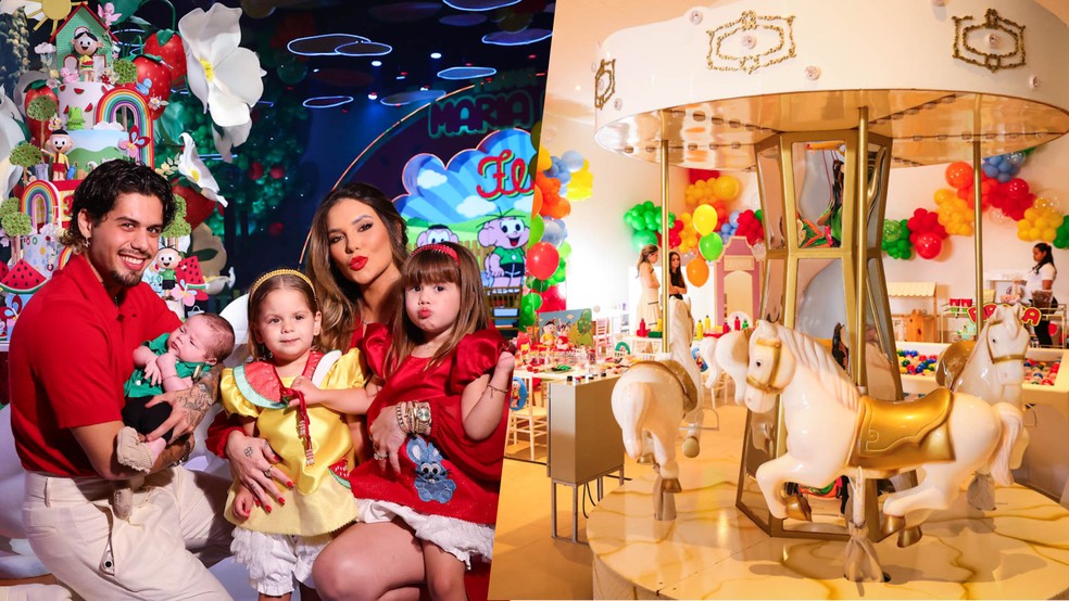 Aniversrio de Maria Flor, filha de Virginia Fonseca e Z Felipe  Foto: Brazil News