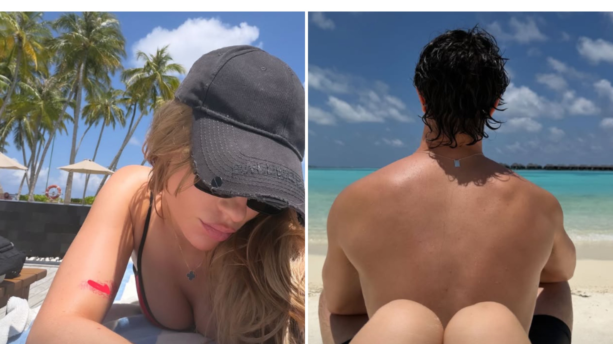 Luísa Sonza curte resort com o namorado nas Maldivas