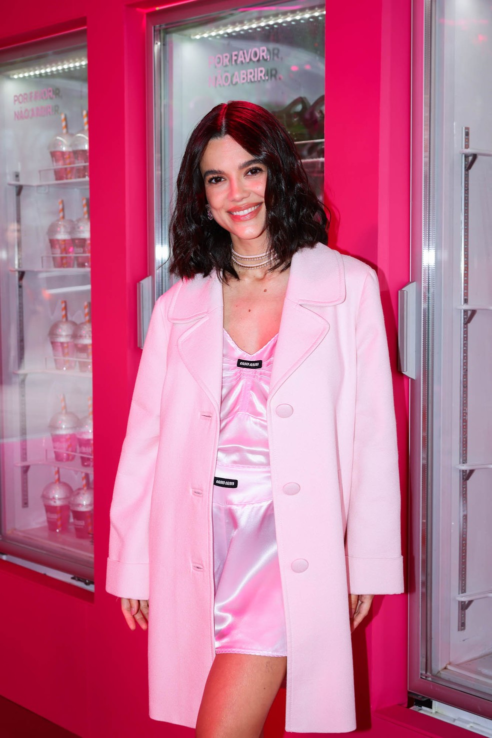 Manu Gavassi grávida em evento em SP — Foto: Brazil News