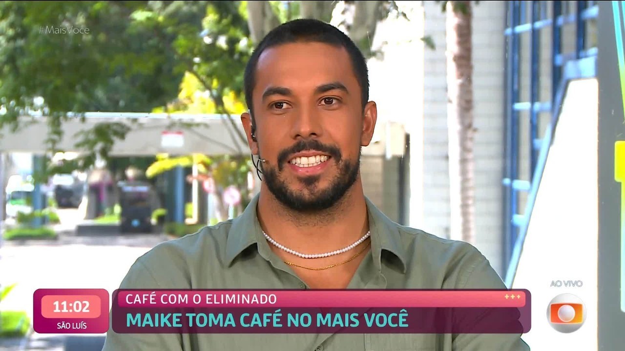 Maike diz que entrou no jogo sem querer se relacionar e brinca ao falar de affairs com sisters: 'O coração é fraco'