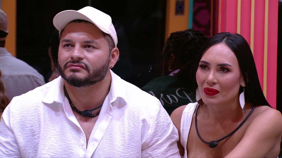 Arleane e Marcelo são primeiros eliminados do BBB 25 — Foto: gshow