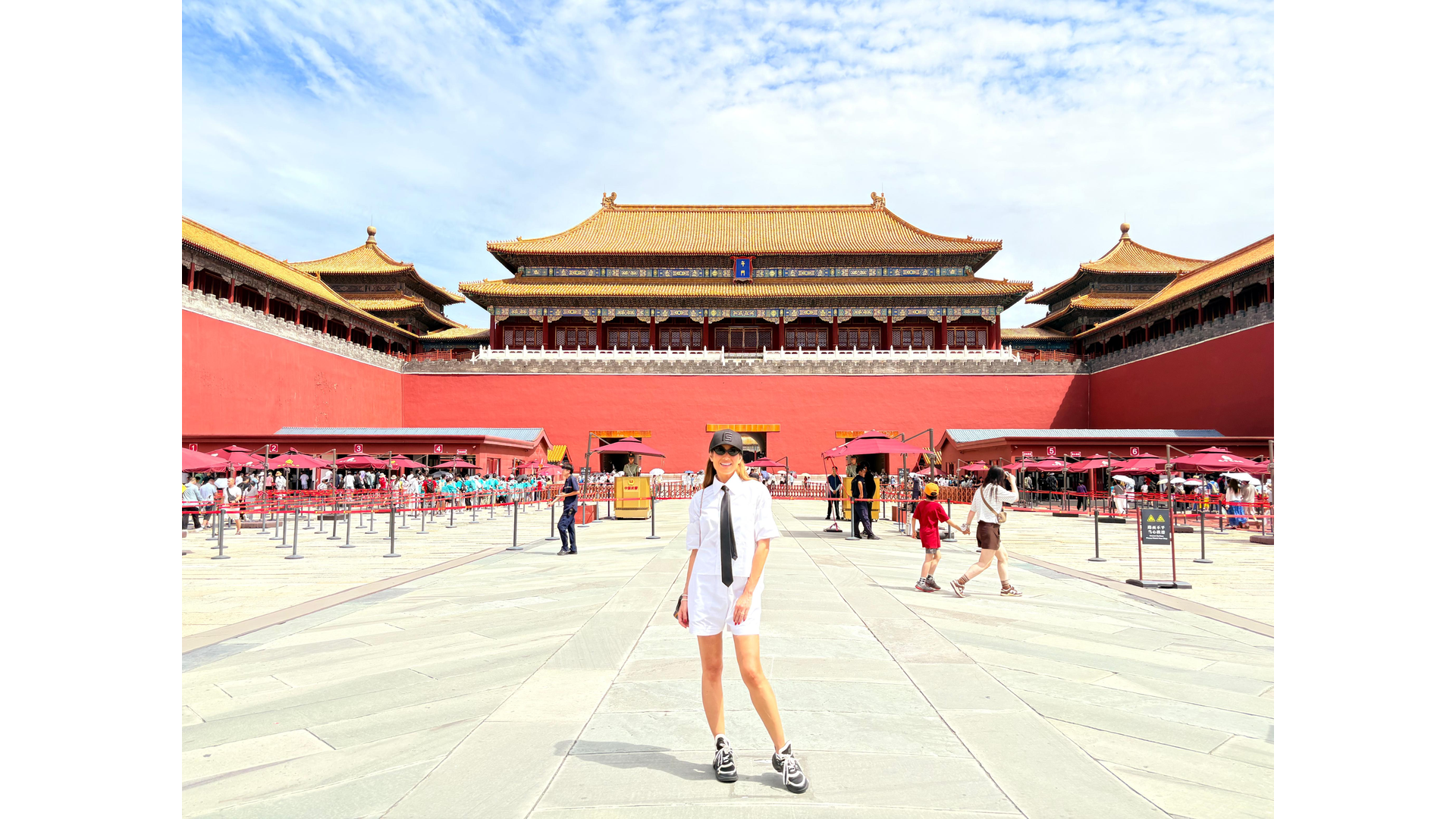 Patrícia Poeta na China em viagem de férias — Foto: Arquivo pessoal