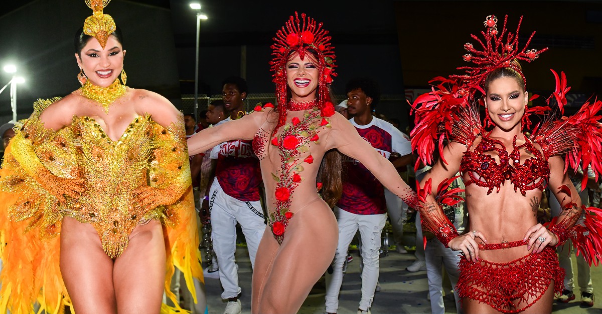 Veterana, Viviane Araujo desbanca estreantes Virginia e Mileide em votação de melhor look do minidesfile