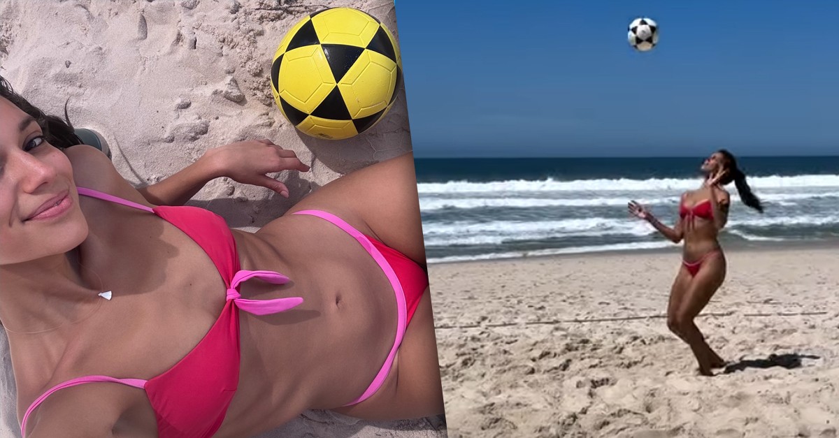 Alane Dias curte dia de sol com futvôlei na praia: 'Que saudade'