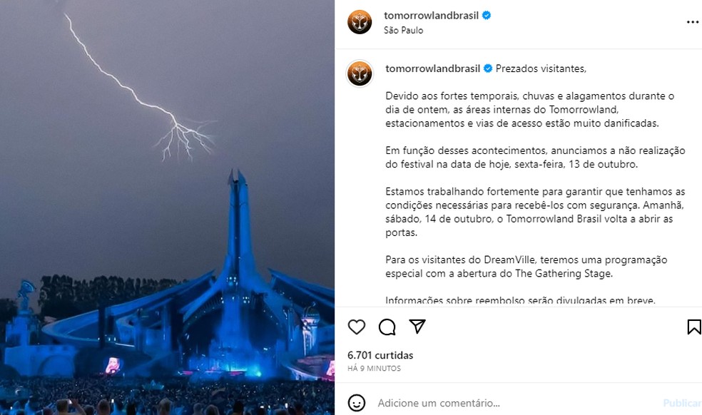 O Tomorrowland foi cancelado. E o reembolso? 💸 🪩A organização divulg