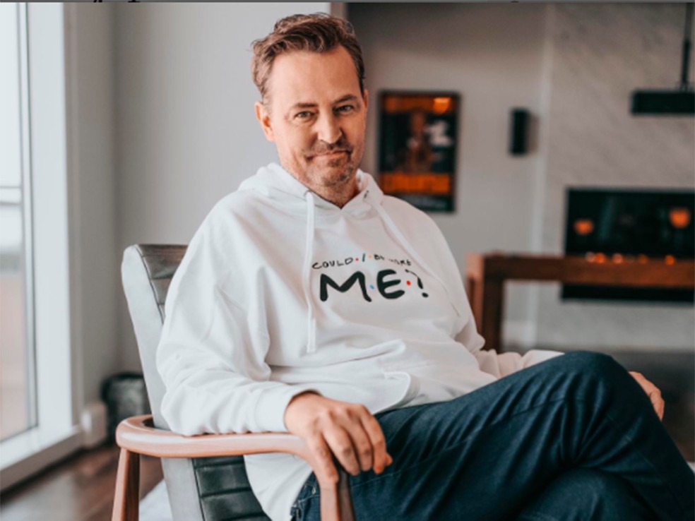 Matthew Perry é o eterno Chandler de 'Friends' — Foto: Reprodução Instagram