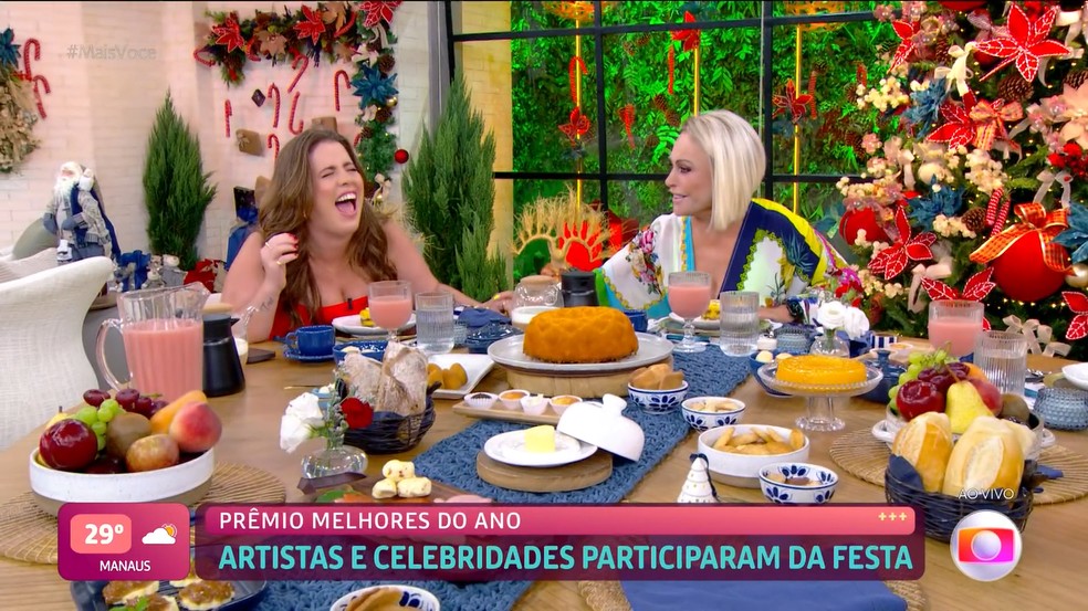 Ana Maria Braga zoa Tati Machado — Foto: Globo
