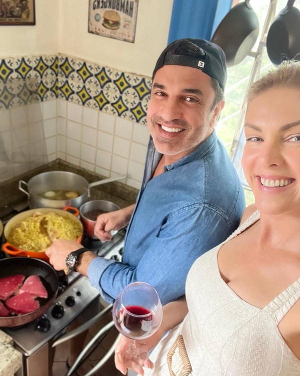 Edu Guedes e Ana Hickmann aproveitam fim de semana de Páscoa juntos — Foto: Reprodução/Instagram