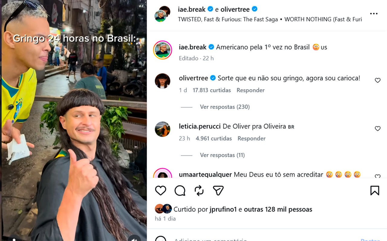Último post de Oliver Tree foi sobre a estreia do Brasil na Copa; veja quem foi o artista