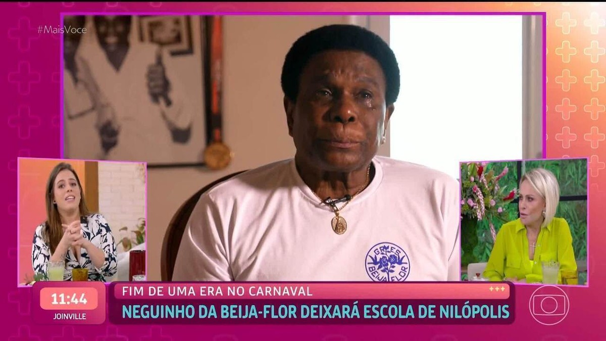 Ana Maria Braga lamenta aposentadoria de Neguinho da Beija-Flor: 'Vai fazer falta'