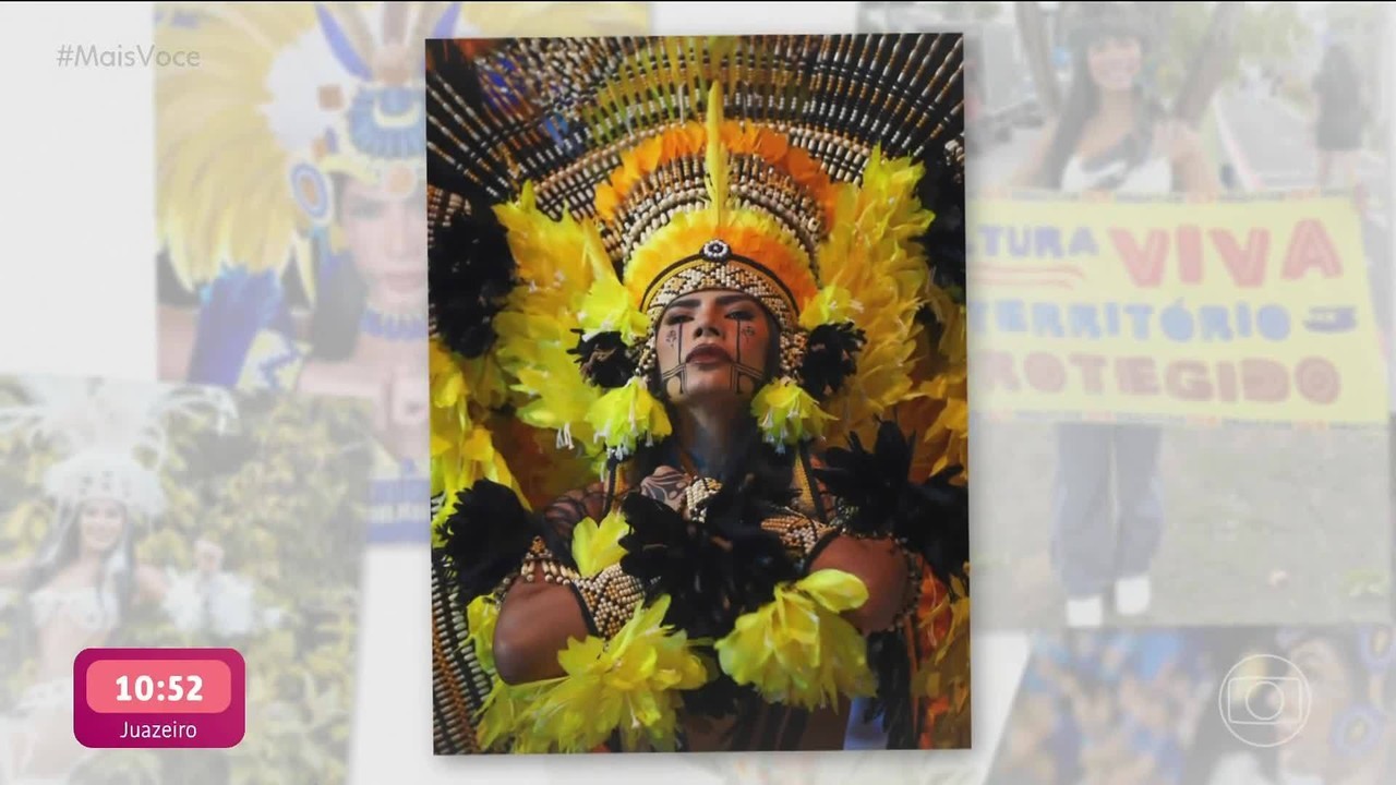 Marciele explica os grafismos indígenas que faz na pele: 'Me enxergo mais forte'