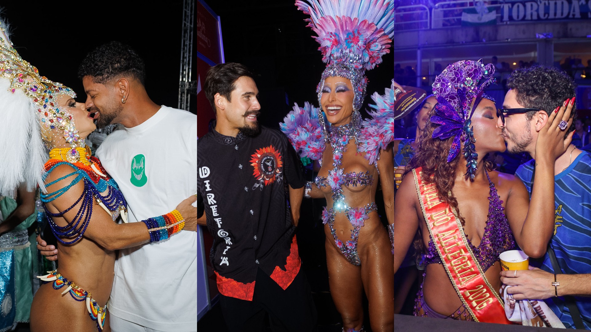 Apaixonados! Veja lista de parceiros que acompanham musas e rainhas pela Avenida