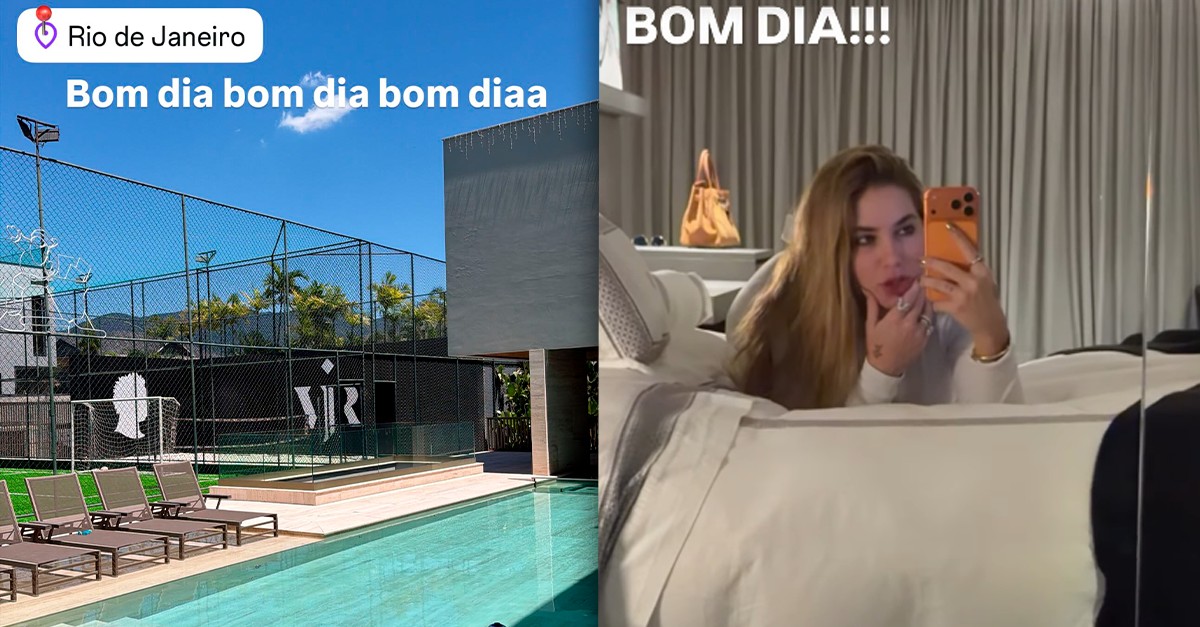 Após festão de Natal, Virginia e Vini Jr. desembarcam no Rio: 'Dormi nada'