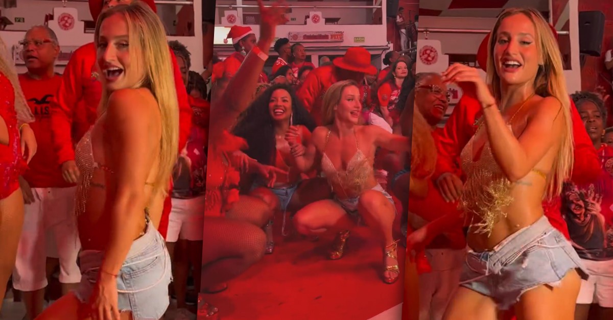 Bruna Griphao arrasa no samba e desce até o chão na quadra do Salgueiro