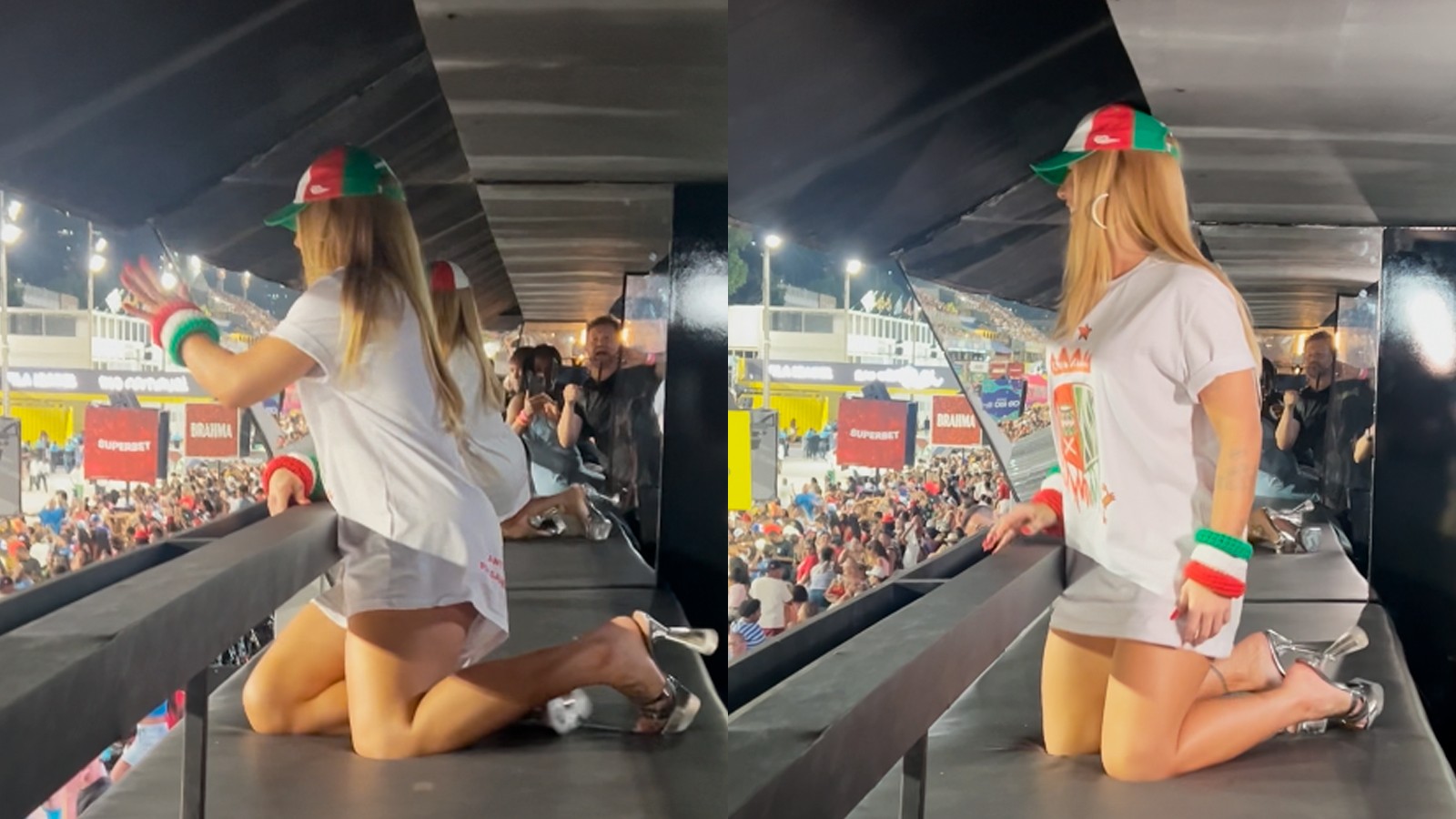 Virgínia Fonseca aparece de surpresa na Sapucaí e causa alvoroço