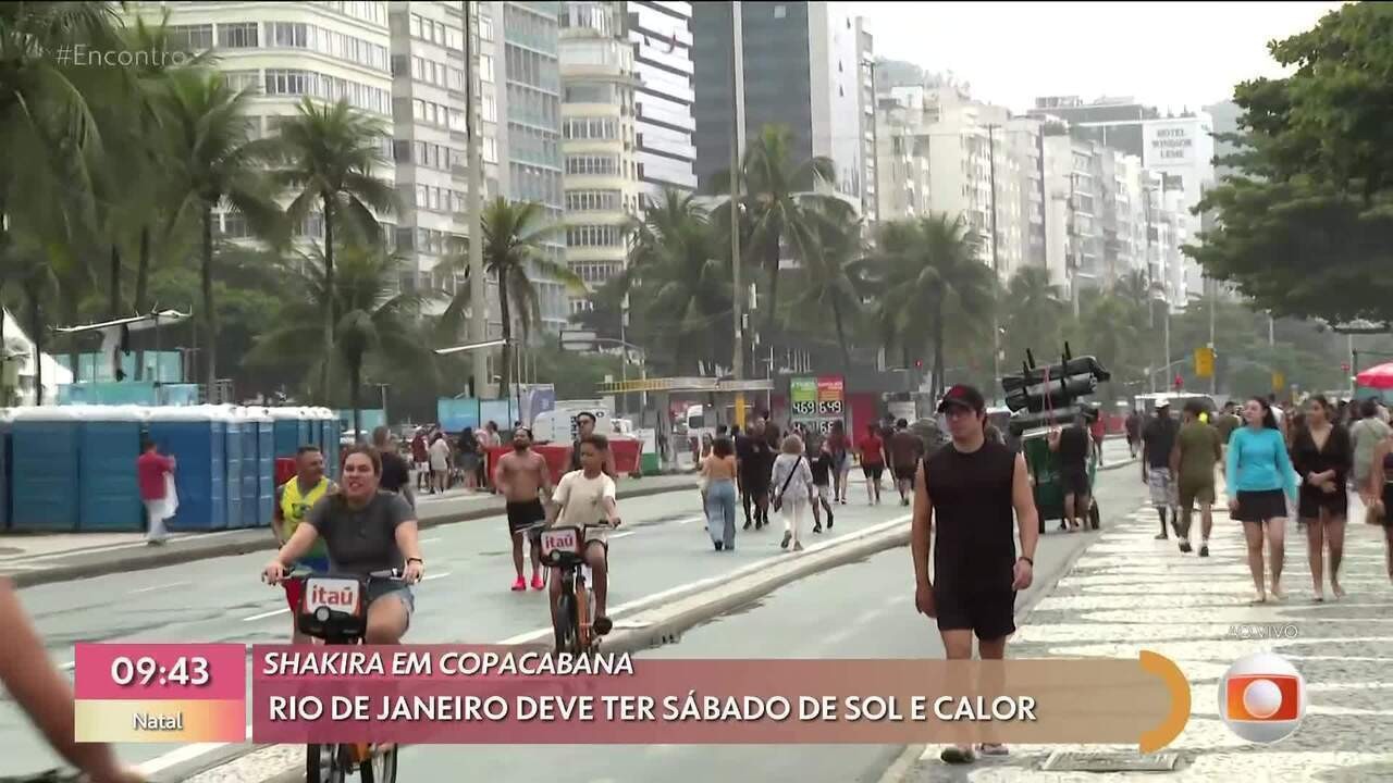 Show da Shakira no Rio: veja a previsão do tempo para megashow em Copacabana