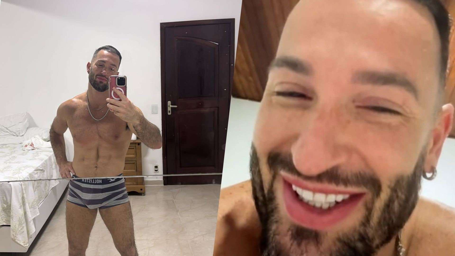 Diego Hypolito posa de cueca nas redes e dispara: 'Ainda não fiquei com ninguém'