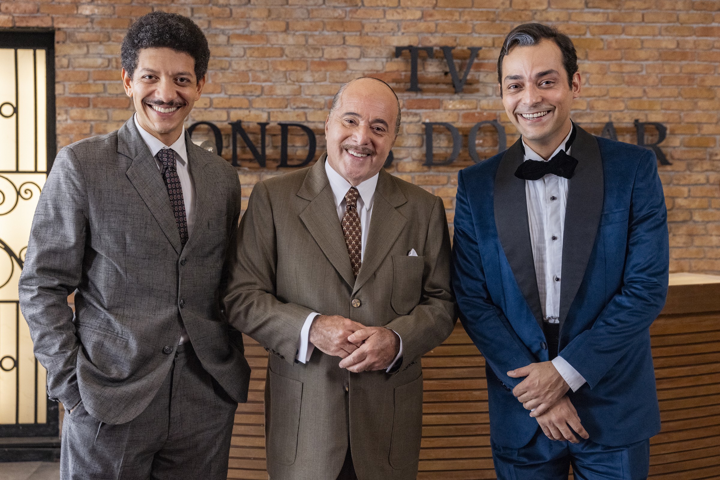 Tony Ramos interpreta Roberto Marinho em diferentes momentos das celebrações dos 60 anos da TV Globo