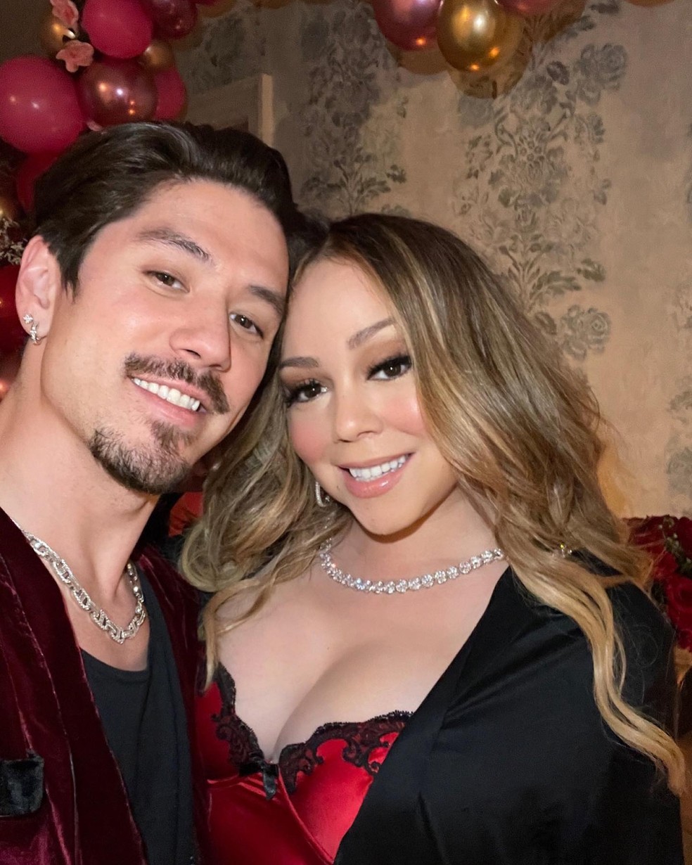 Mariah Carey e Bryan Tanaka — Foto: Reprodução/Instagram