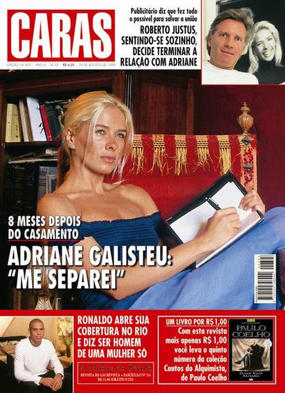 Capas de revistas traziam declarações de famosos sobre separações — Foto: Reprodução/internet