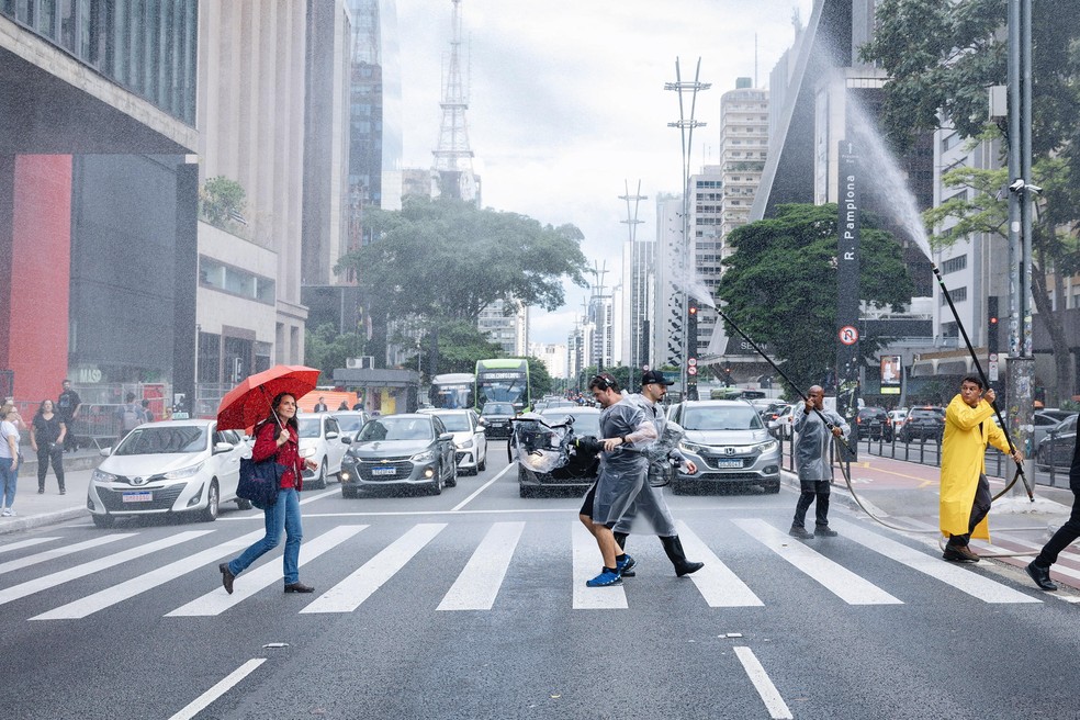 Gravações também aconteceram em São Paulo — Foto: Globo