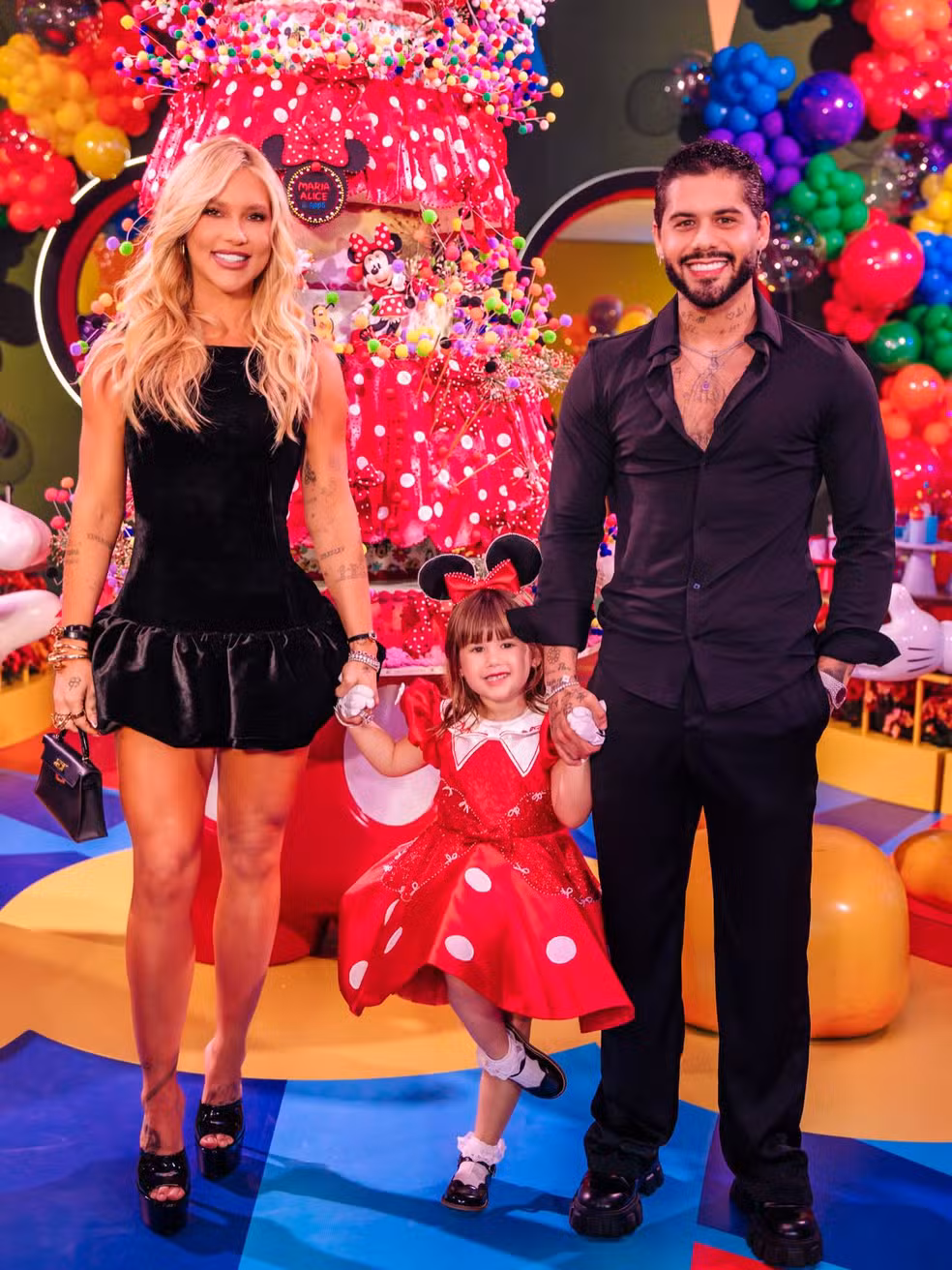 Virginia, Zé Felipe e Maria Alice — Foto: Reprodução Instagram