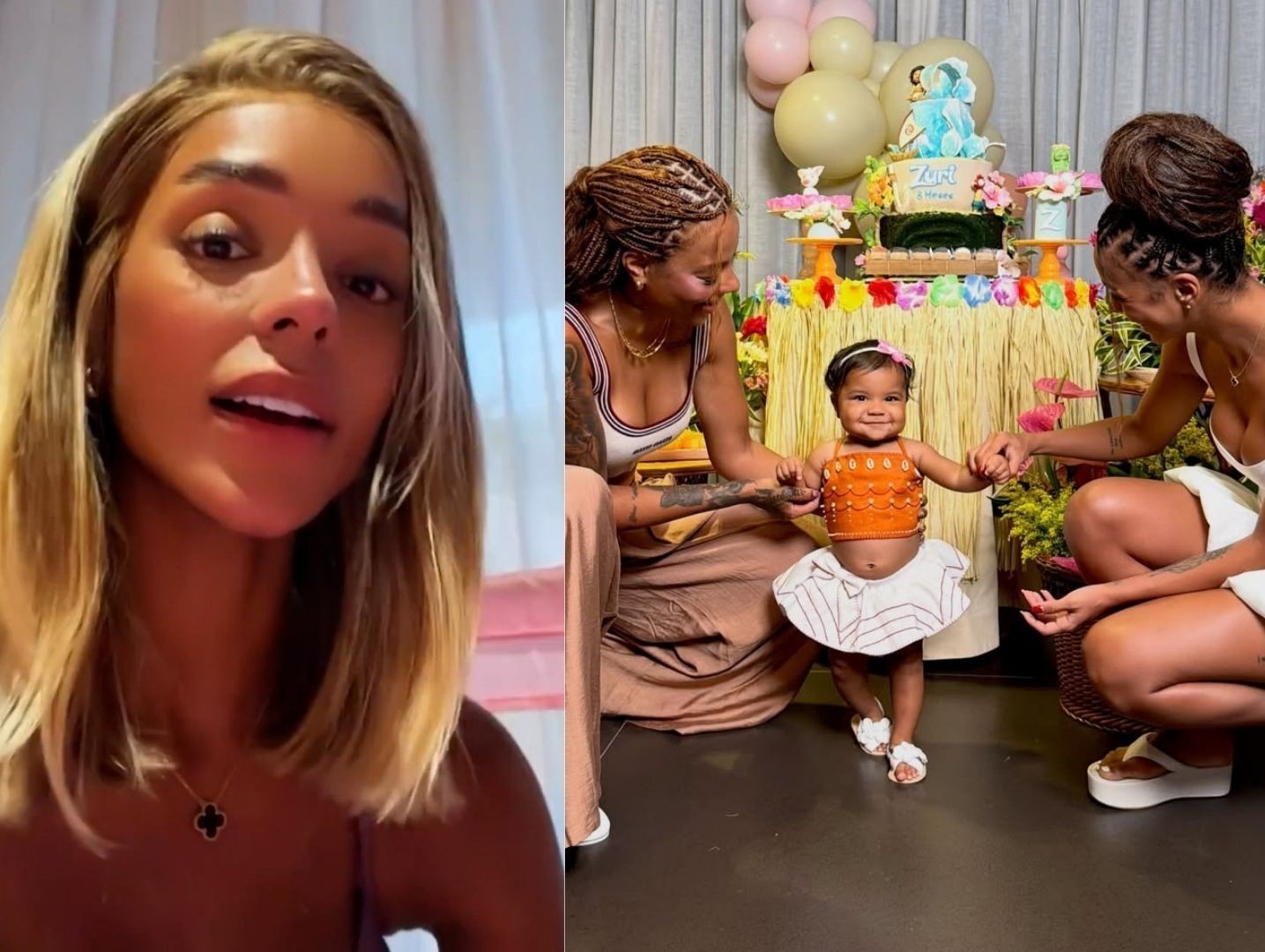 Brunna Gonçalves comemora desenvolvimento da filha, Zuri, em aulas de psicomotricidade